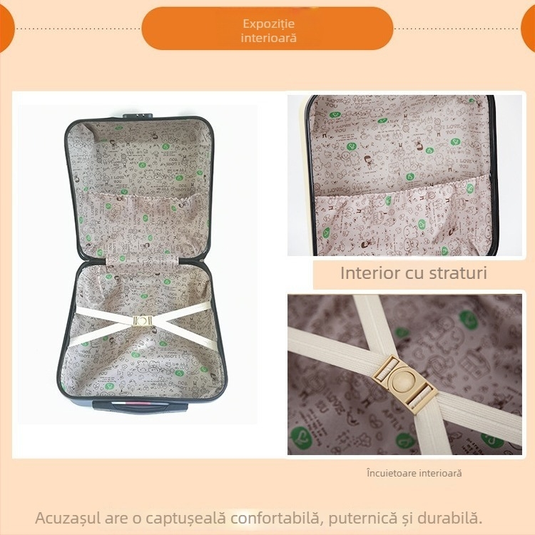 Valiză de cabină cu model Taekwondo, fermoar, ABS, roți universale, încuietoare cu parolă