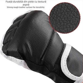 Mănuși MMA cu degete parțiale pentru adulți – Antrenament Taekwondo, Protecție încheietură, 46,5 g, lansare 2025