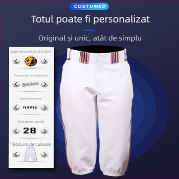 Pantaloni baseball – unisex KM21, țesătură poliester pentru toate sezoanele, căptușeală 100% poliester, toleranță 1–3 cm