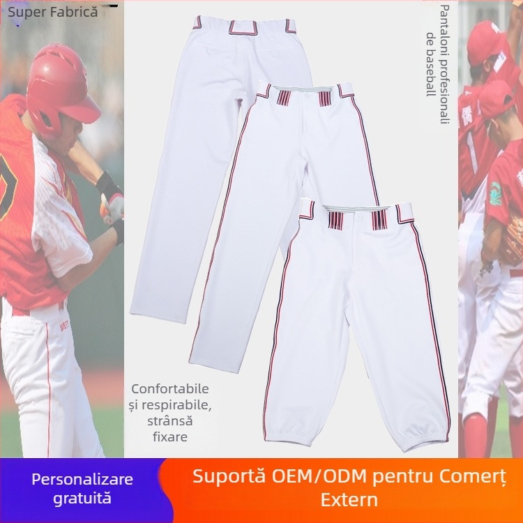 Pantaloni baseball – unisex KM21, țesătură poliester pentru toate sezoanele, căptușeală 100% poliester, toleranță 1–3 cm