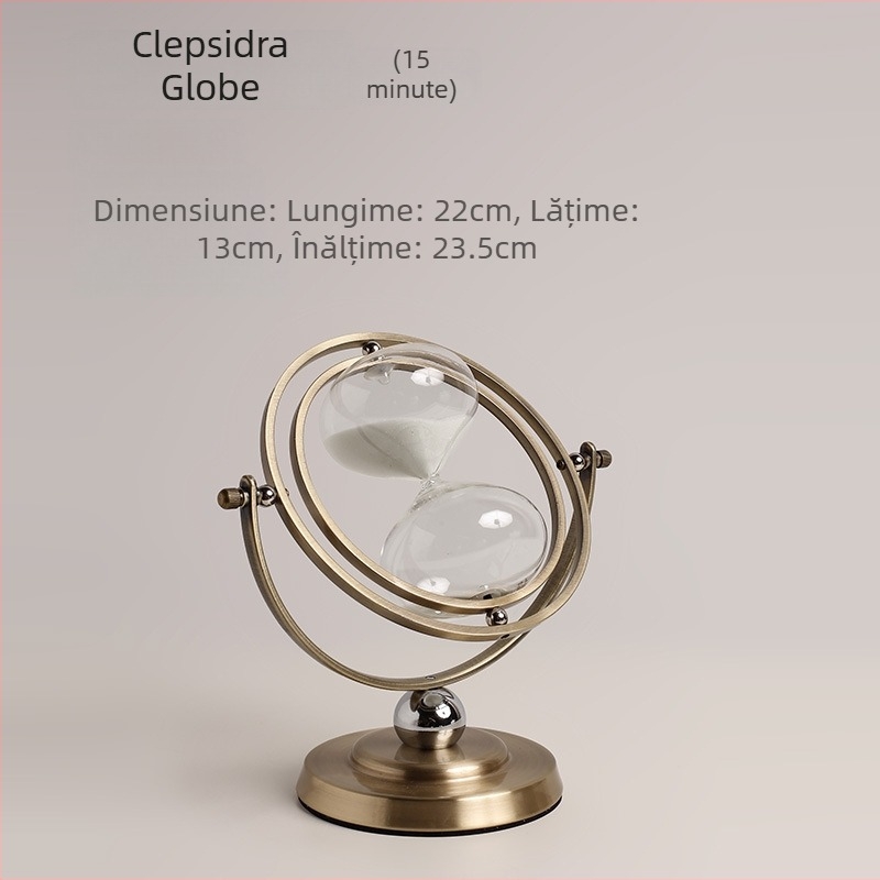 Clepsidră din sticlă, stil Nordic, lucrată manual, pandantiv decorativ pentru bibliotecă și mobilier TV