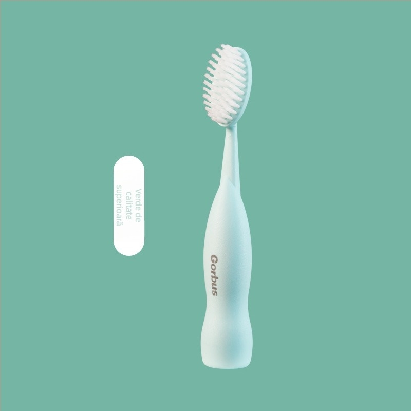 MY Periuță de dinți cu cap mare, peri ultra-fin moi, Material: PP + amidon de porumb, pentru igiena orală, Durata de valabilitate 36 de luni