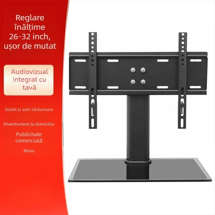 Suport de montare TV pentru televizoare smart, oțel laminat la rece, greutate 10 kg, model 65