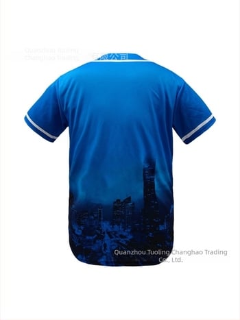 Jachetă de baseball cu mâneci scurte, deschidere în față, 100% poliester, unisex