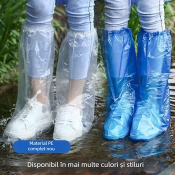 Acoperitoare de încălțăminte PE, de unică folosință, stil simplu, fără siglă, fără personalizare
