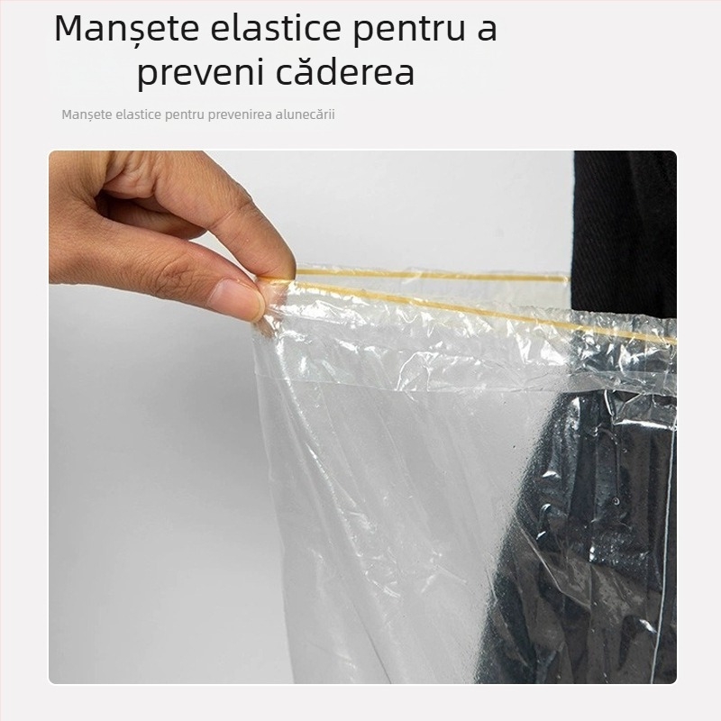 Acoperitoare de încălțăminte PE, de unică folosință, stil simplu, fără siglă, fără personalizare