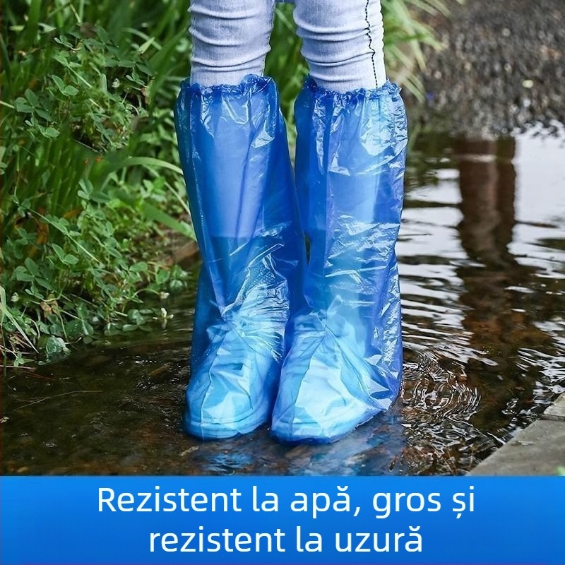 Acoperitoare de încălțăminte PE, de unică folosință, stil simplu, fără siglă, fără personalizare