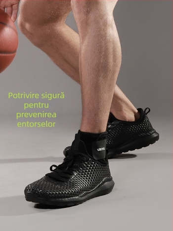 VBOSI orteză de gleznă pentru sporturi, poliester respirabil, protecție a gleznelor, potrivită pentru baschet, ciclism și alergare