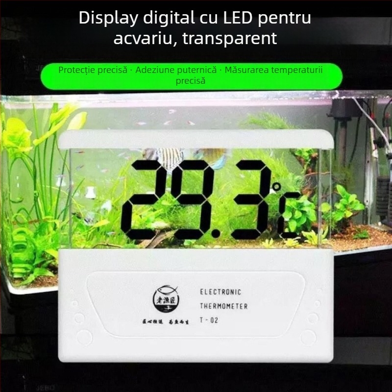 Termometru pentru acvariu — material cristale lichide; Măsurare temperatură (Material: Cristale Lichide; Categorie: Termometru pentru acvariu; Funcție: Măsurarea temperaturii)