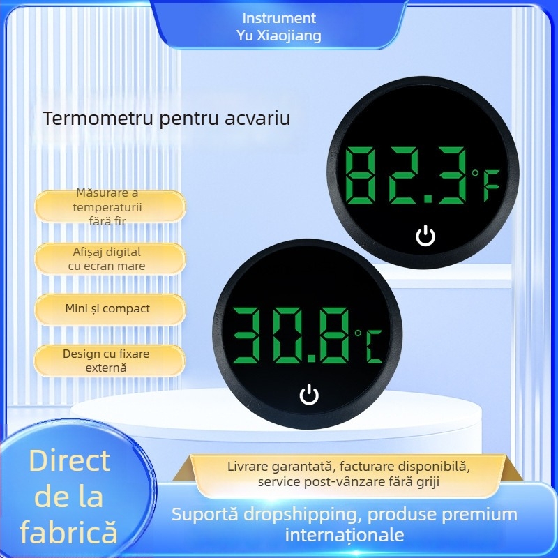 Termometru electronic de apă pentru acvariu și bazin pentru broaște țestoase, afișaj digital de înaltă precizie, carcasă ABS, origine Hebei Hengshui