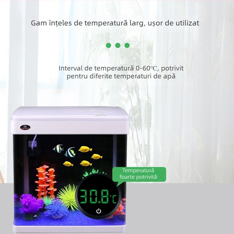 Termometru electronic de apă pentru acvariu și bazin pentru broaște țestoase, afișaj digital de înaltă precizie, carcasă ABS, origine Hebei Hengshui