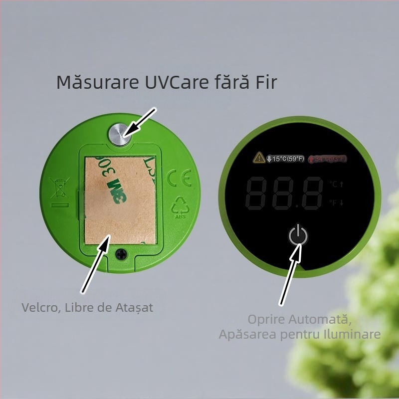 Termometru pentru acvariu - precizie înaltă, mini digital, senzor extern atașabil