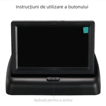 Display pentru oglinda retrovizoare auto (Ecran LED, Rezoluție 800x480, Compatibil cu bord universal, Model universal)