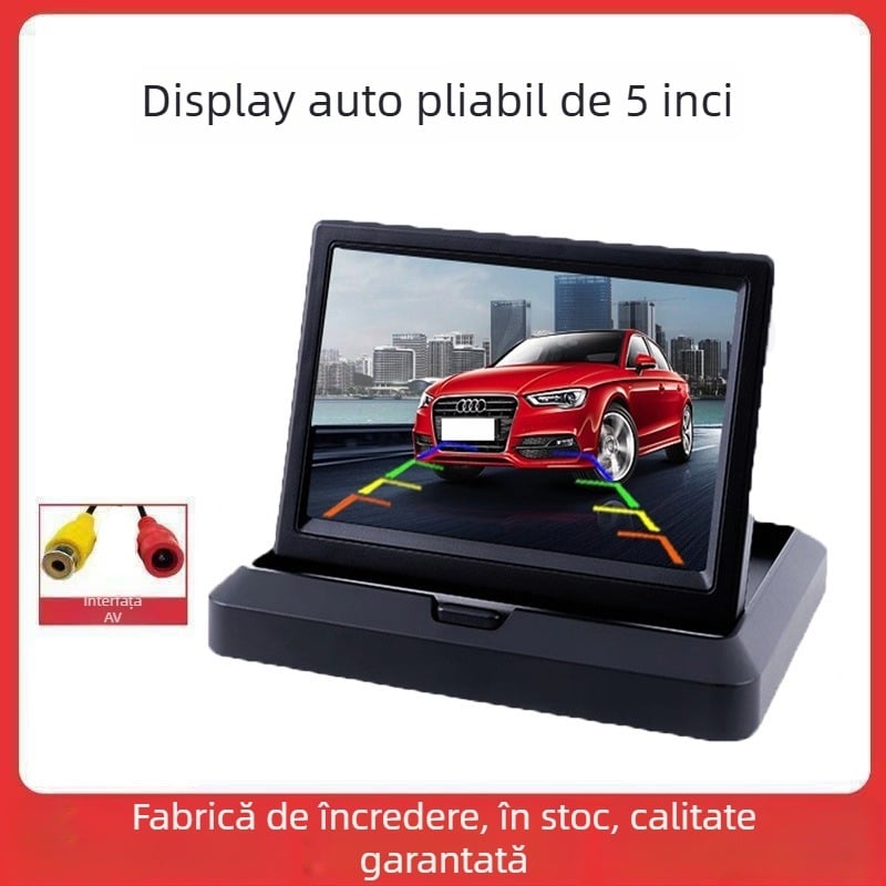 Display pentru oglinda retrovizoare auto (Ecran LED, Rezoluție 800x480, Compatibil cu bord universal, Model universal)