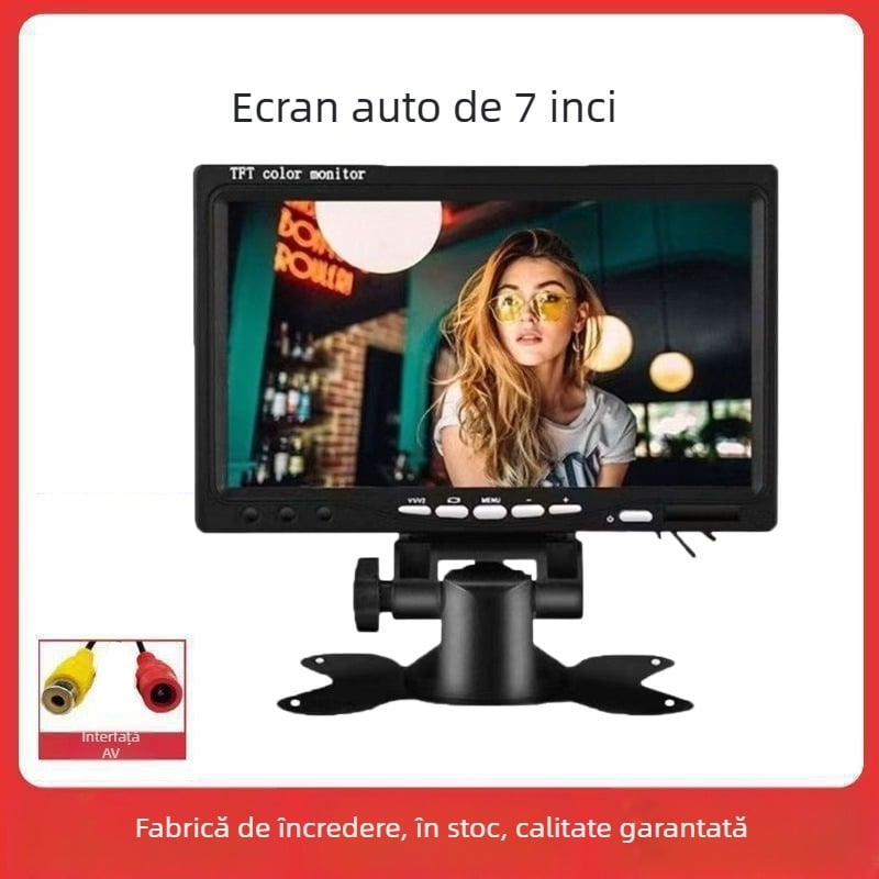 Display pentru oglinda retrovizoare auto (Ecran LED, Rezoluție 800x480, Compatibil cu bord universal, Model universal)