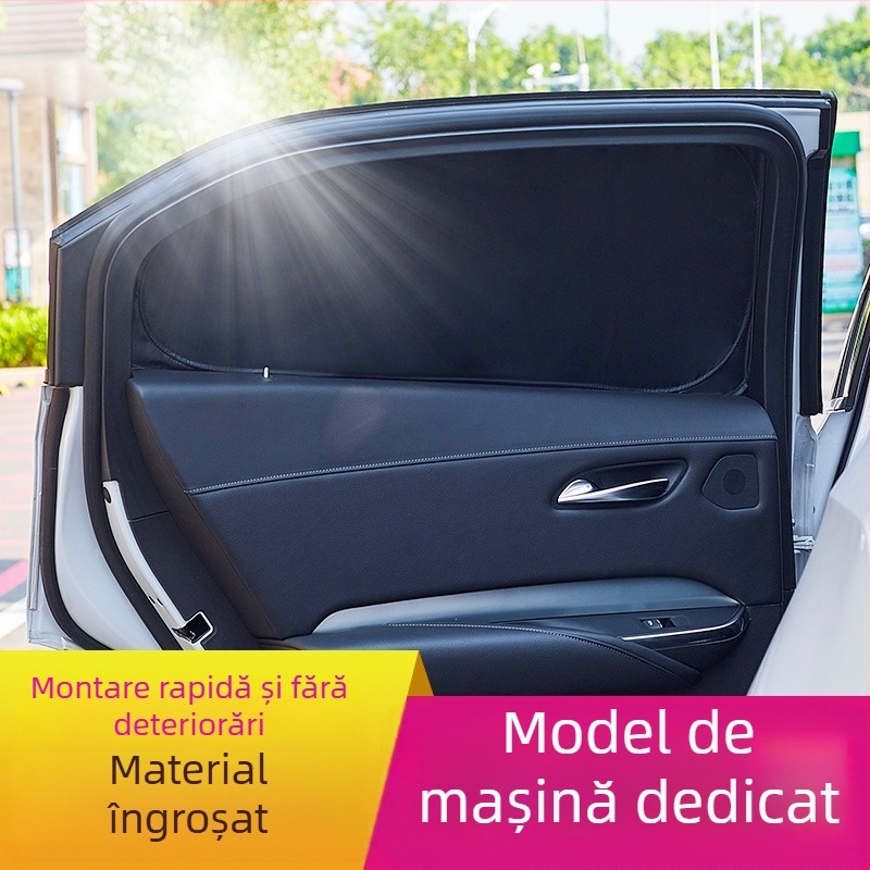 Panou parasol pentru geamul auto, poliester, instalare încorporată, personalizabil, pentru modele speciale de mașini