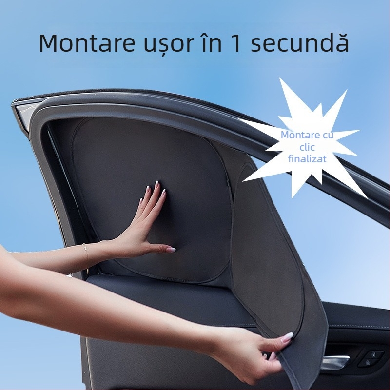 Panou parasol pentru geamul auto, poliester, instalare încorporată, personalizabil, pentru modele speciale de mașini