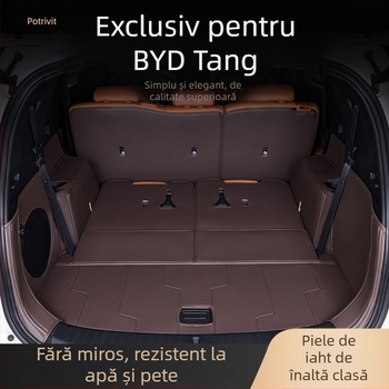 Covor portbagaj BYD Tang DMI, acoperire completă, 2024 Honor Edition Tang EV cu 7 locuri, material TPE+XPE anti-derapare, cod produs 71004, calitate superioară, personalizare disponibilă.