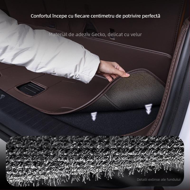 Covor portbagaj BYD Tang DMI, acoperire completă, 2024 Honor Edition Tang EV cu 7 locuri, material TPE+XPE anti-derapare, cod produs 71004, calitate superioară, personalizare disponibilă.