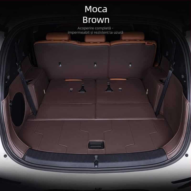 Covor portbagaj BYD Tang DMI, acoperire completă, 2024 Honor Edition Tang EV cu 7 locuri, material TPE+XPE anti-derapare, cod produs 71004, calitate superioară, personalizare disponibilă.