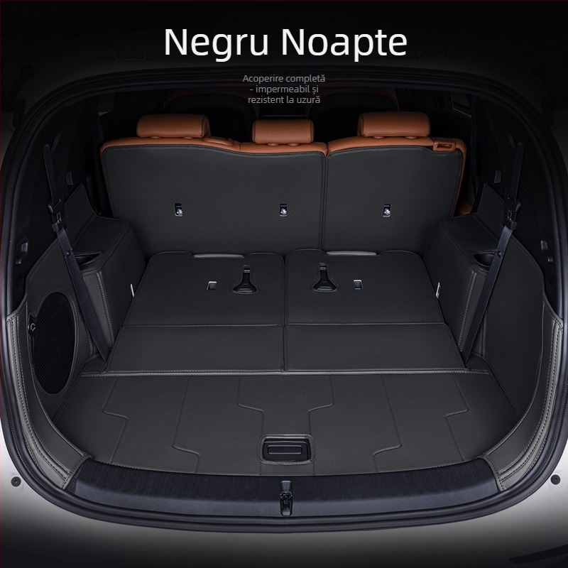 Covor portbagaj BYD Tang DMI, acoperire completă, 2024 Honor Edition Tang EV cu 7 locuri, material TPE+XPE anti-derapare, cod produs 71004, calitate superioară, personalizare disponibilă.