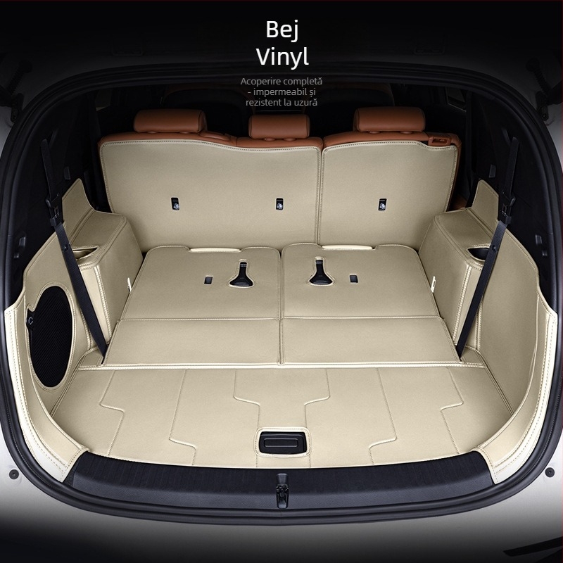 Covor portbagaj BYD Tang DMI, acoperire completă, 2024 Honor Edition Tang EV cu 7 locuri, material TPE+XPE anti-derapare, cod produs 71004, calitate superioară, personalizare disponibilă.