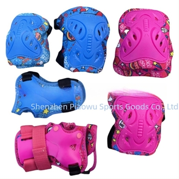 Set de protecție pentru copii pentru patine cu rotile: protecții pentru palme, coate, genunchi și cap, cu burete