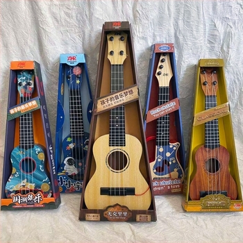 Ukulele pentru copii din plastic, pentru 4–6 ani; dezvoltă simțurile și coordonarea mână-ochi; 3C certificat 2019152202026856