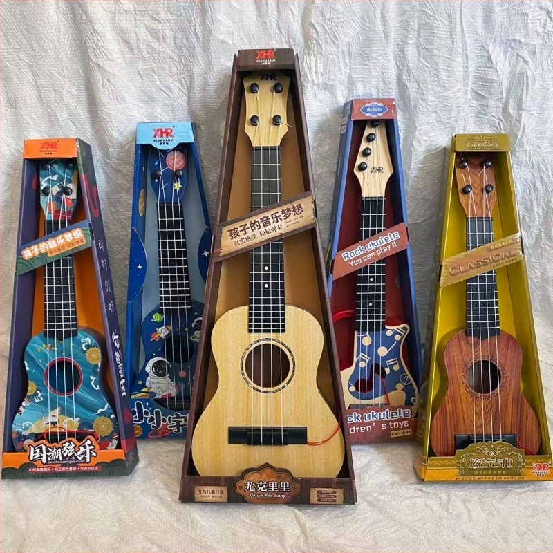 Ukulele pentru copii din plastic, pentru 4–6 ani; dezvoltă simțurile și coordonarea mână-ochi; 3C certificat 2019152202026856