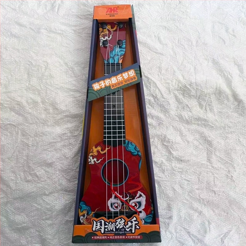 Ukulele pentru copii din plastic, pentru 4–6 ani; dezvoltă simțurile și coordonarea mână-ochi; 3C certificat 2019152202026856
