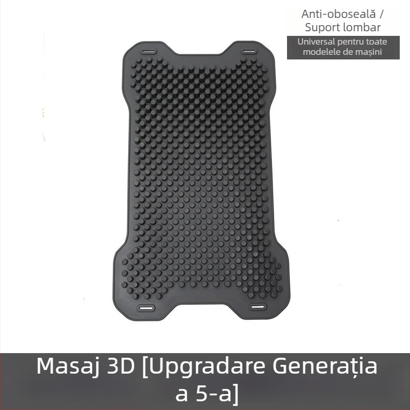New Wynn pernă pentru scaun auto din silicon cu spate, suprafață respirabilă răcoroasă, masaj și ventilație; umplutură: silicon; suprafață: silicon; pentru toate anotimpurile