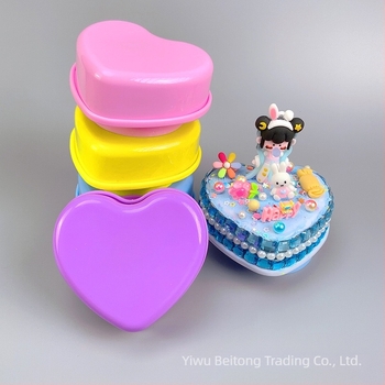Set DIY pentru cutie muzicală în formă de inimă – plastic, pictură manuală, imprimare logo, etichetă de marcă privată disponibilă