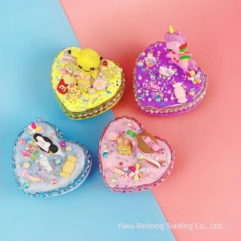 Set DIY pentru cutie muzicală în formă de inimă – plastic, pictură manuală, imprimare logo, etichetă de marcă privată disponibilă