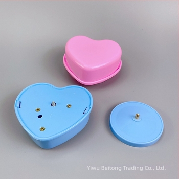 Set DIY pentru cutie muzicală în formă de inimă – plastic, pictură manuală, imprimare logo, etichetă de marcă privată disponibilă