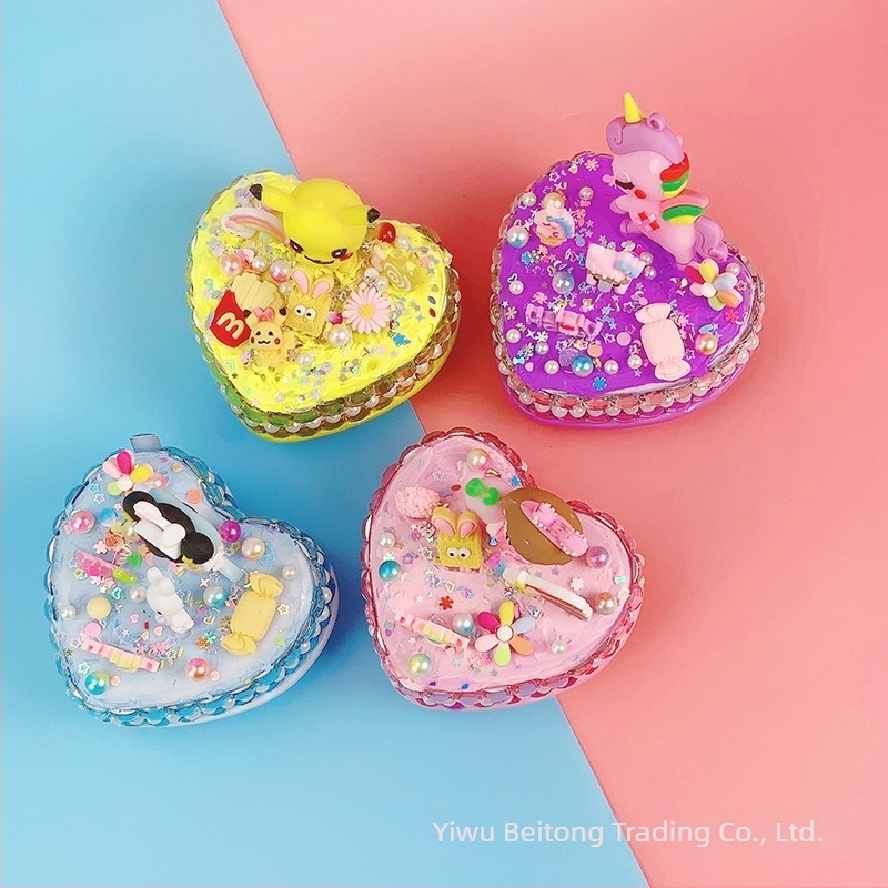 Set DIY pentru cutie muzicală în formă de inimă – plastic, pictură manuală, imprimare logo, etichetă de marcă privată disponibilă