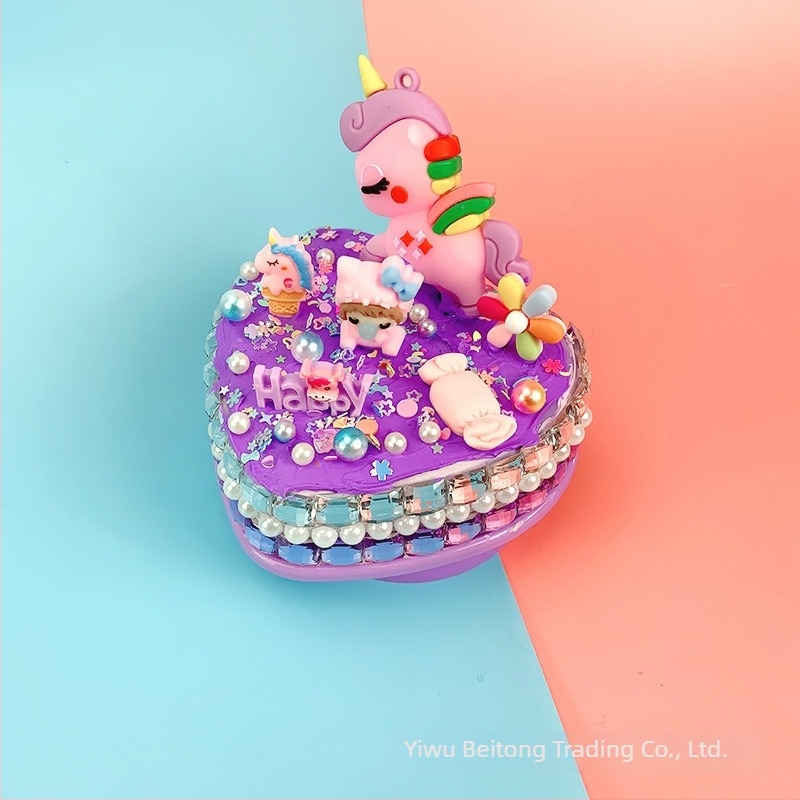 Set DIY pentru cutie muzicală în formă de inimă – plastic, pictură manuală, imprimare logo, etichetă de marcă privată disponibilă