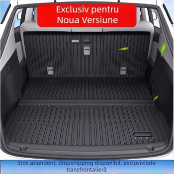 Covoraș de portbagaj integrat pentru Tesla Model Y3, din TPE, personalizare disponibilă, cod produs 007, cu plăci speciale pentru picioare