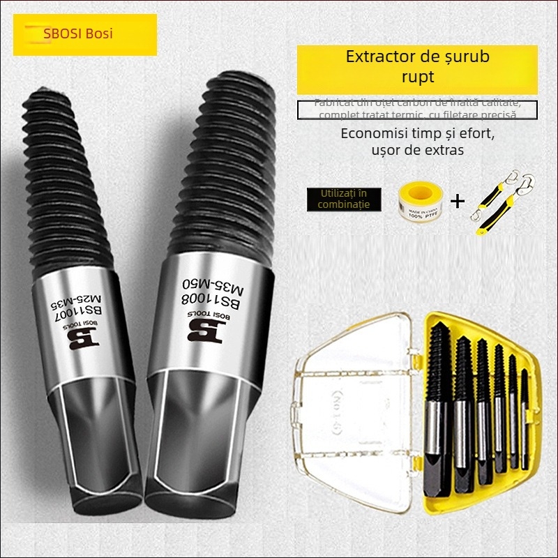 Persia unealtă de extragere pentru conducte de apă și ventil triunghiular