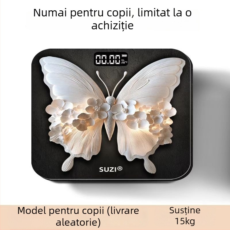 Cântar electronic Zhongda pentru măsurarea greutății corporale, design minimalist, pentru adulți