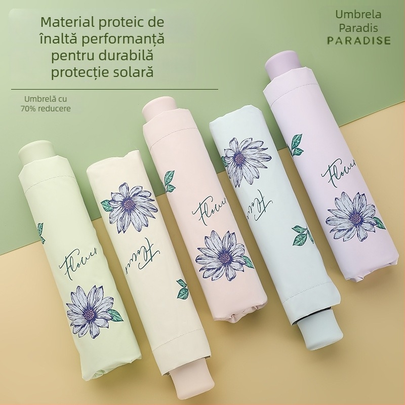 Paradise umbrelă (pânză poliester, acoperire vinil, 8 arce, deschidere manuală, imprimare logo posibil)