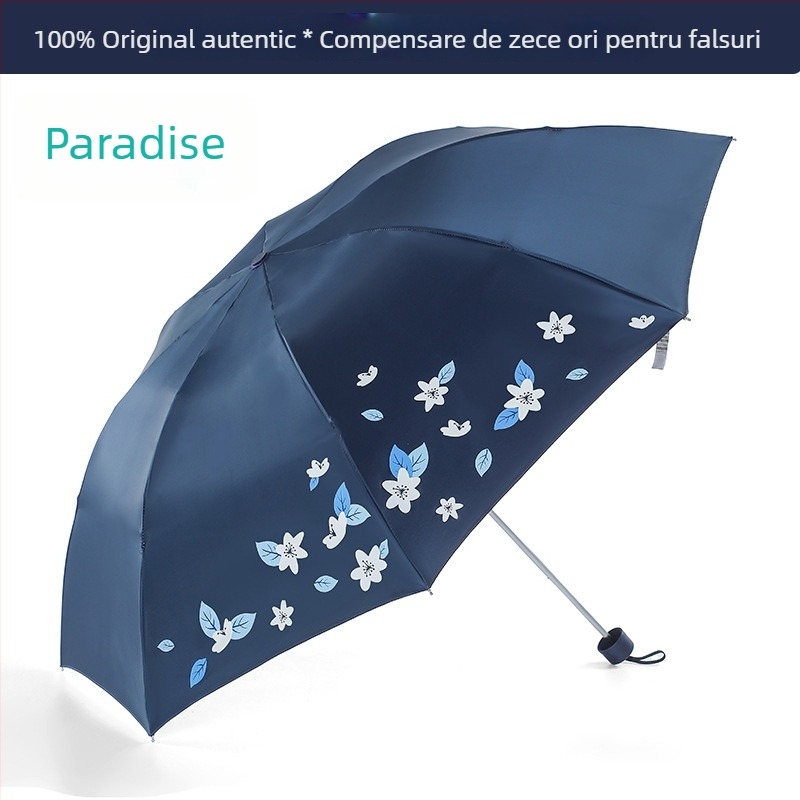 Paradise umbrelă (pânză poliester, acoperire vinil, 8 arce, deschidere manuală, imprimare logo posibil)