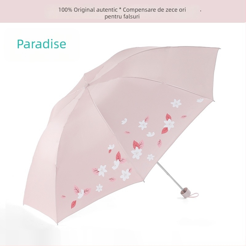Paradise umbrelă (pânză poliester, acoperire vinil, 8 arce, deschidere manuală, imprimare logo posibil)