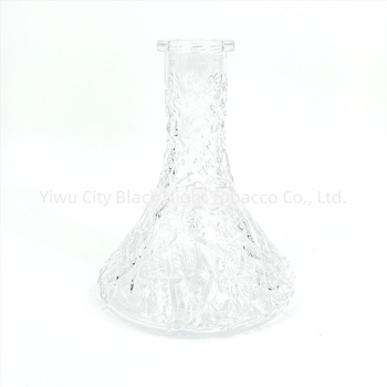 Narghilea din sticlă – Design arab embosat, Reutilizabil, Imprimare logo disponibilă, Cutie cu 500 bucăți