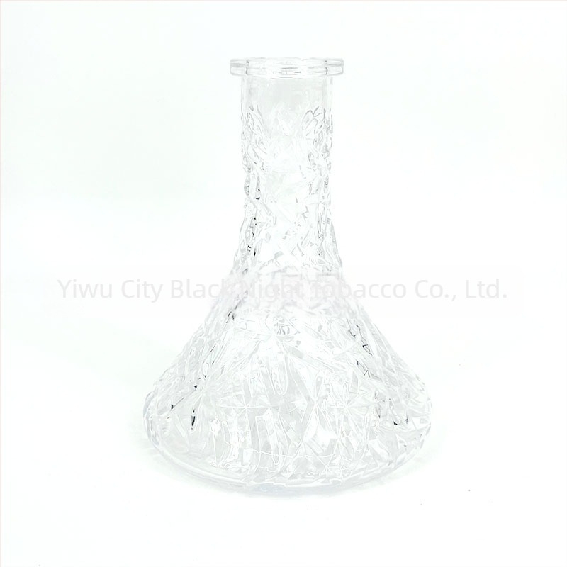 Narghilea din sticlă – Design arab embosat, Reutilizabil, Imprimare logo disponibilă, Cutie cu 500 bucăți