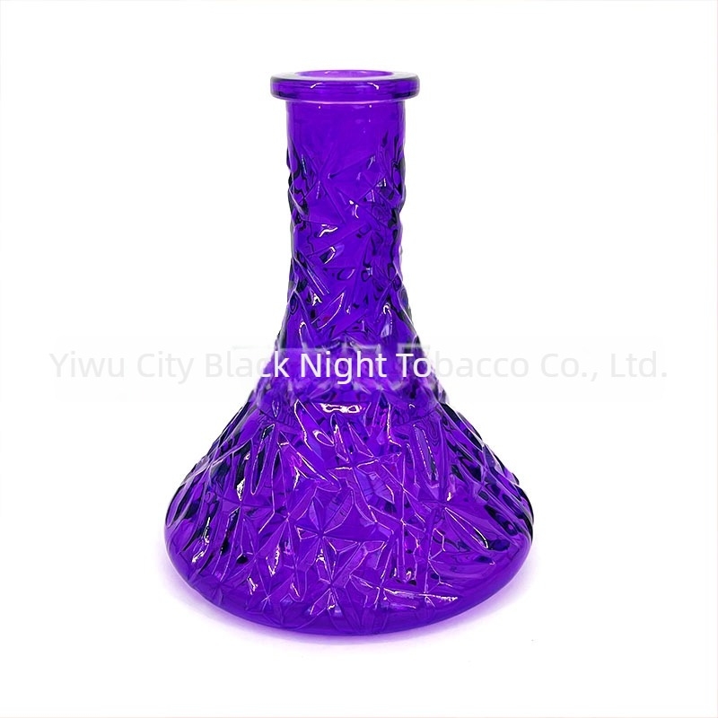 Narghilea din sticlă – Design arab embosat, Reutilizabil, Imprimare logo disponibilă, Cutie cu 500 bucăți