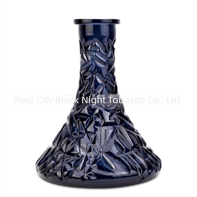 Narghilea din sticlă – Design arab embosat, Reutilizabil, Imprimare logo disponibilă, Cutie cu 500 bucăți