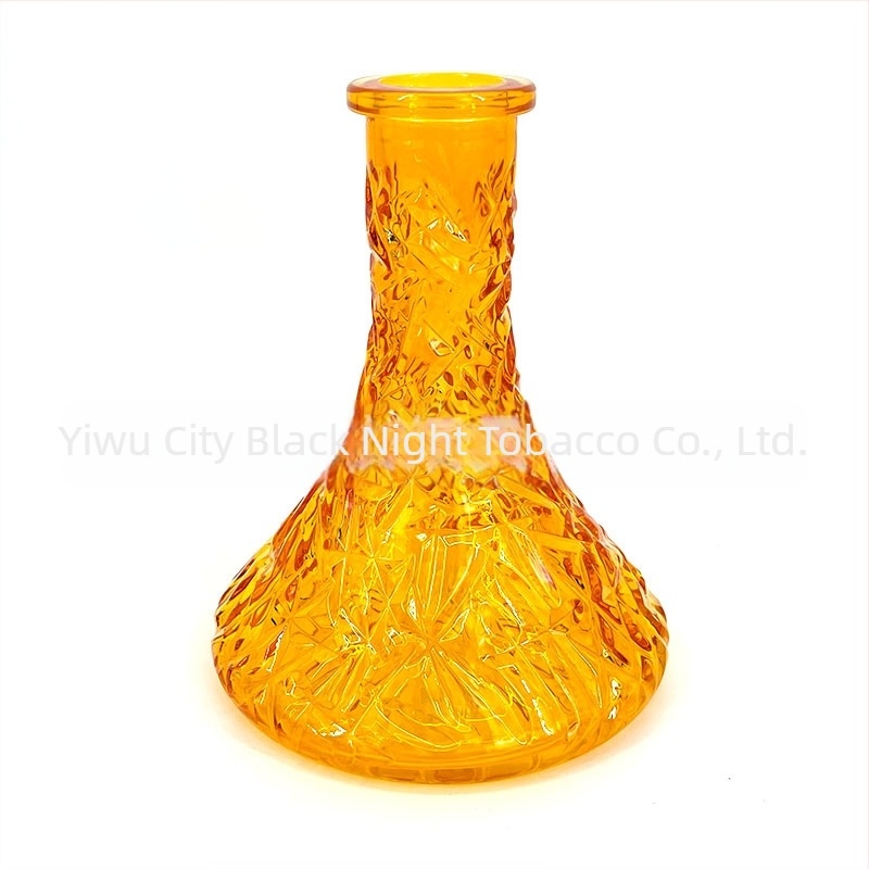 Narghilea din sticlă – Design arab embosat, Reutilizabil, Imprimare logo disponibilă, Cutie cu 500 bucăți