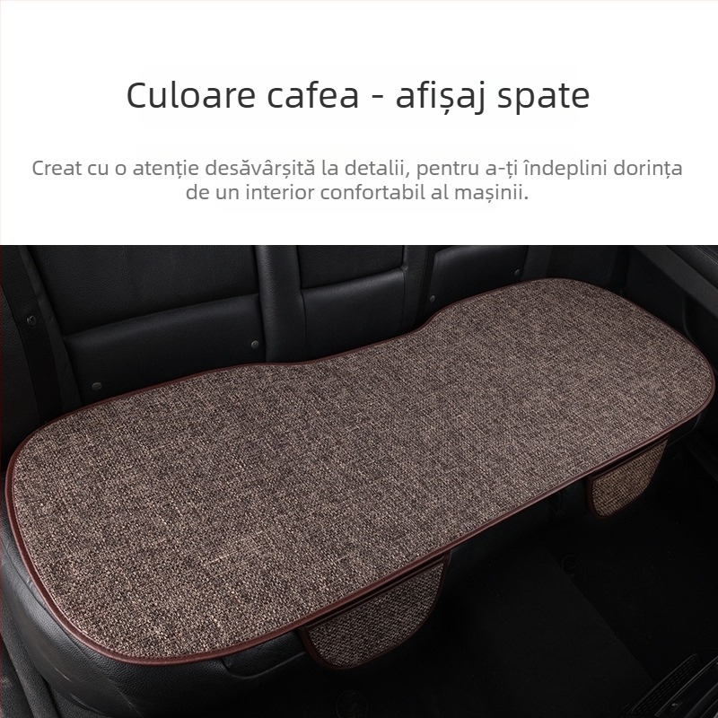 Set huse scaun auto din in, trei piese, respirabile, pentru toate anotimpurile, universal, fără umplutură