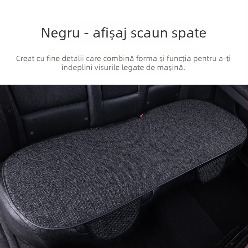 Set huse scaun auto din in, trei piese, respirabile, pentru toate anotimpurile, universal, fără umplutură