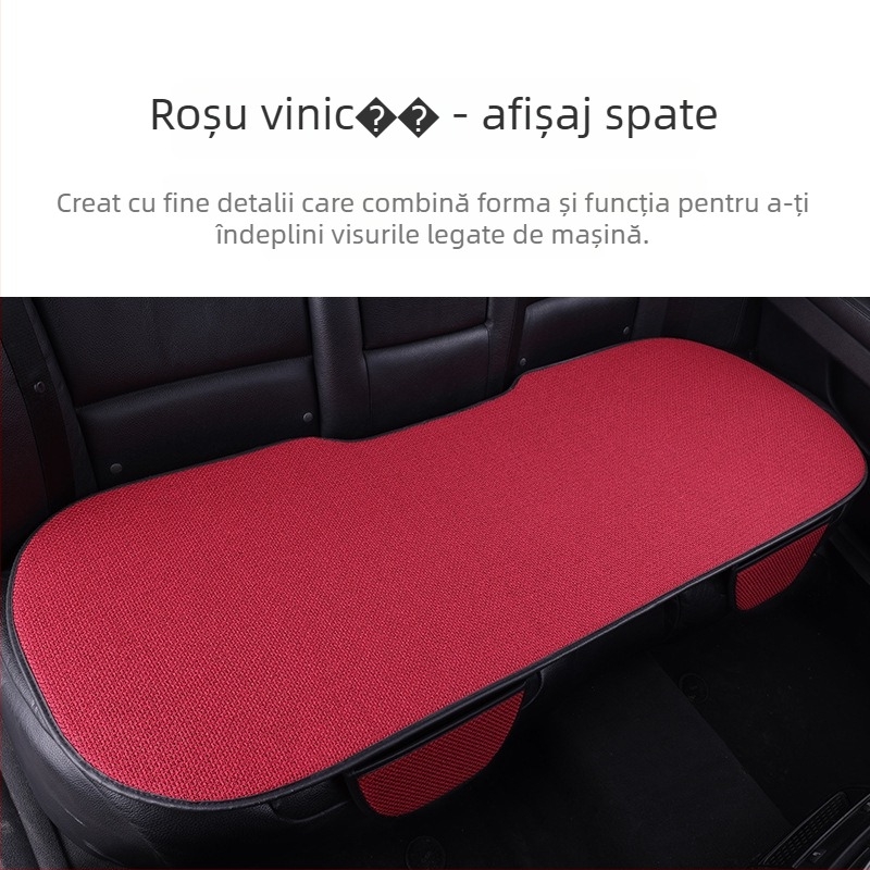 Set huse scaun auto din in, trei piese, respirabile, pentru toate anotimpurile, universal, fără umplutură